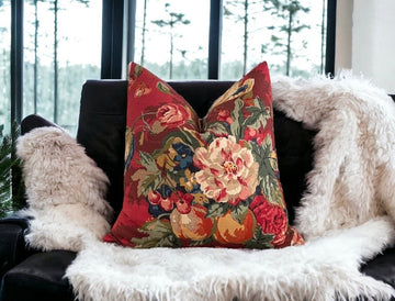Crimson Queensland Double Sided Throw Pillow Cover
