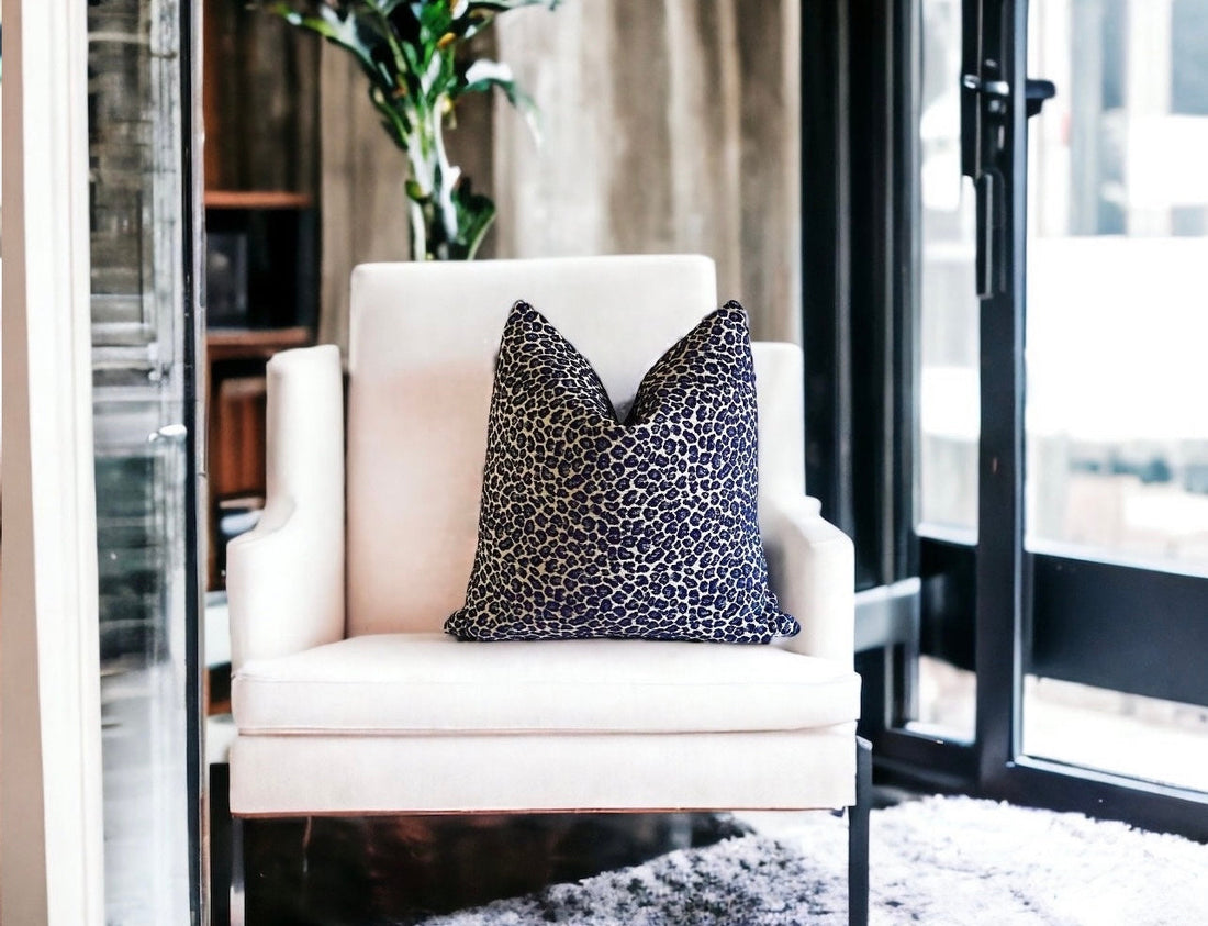 Leopard Chenille Double Sided Throw Pillow Cover