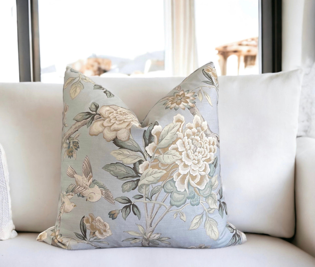 Waverly Mudan Cotton Pillow Cover