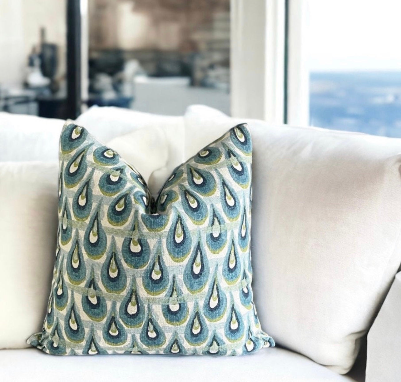 Peacock Throw Pillow Cover