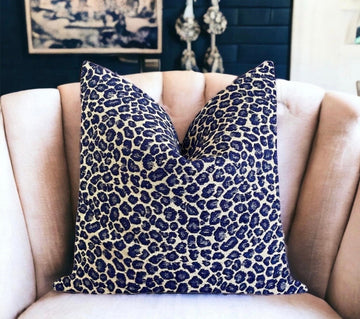 Leopard Chenille Double Sided Throw Pillow Cover