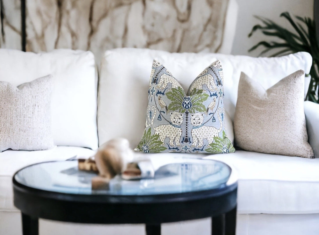Happy Jaguar Printed Throw Pillow Cover