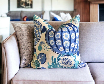 Throw Pillow Cover Copacabana Azure