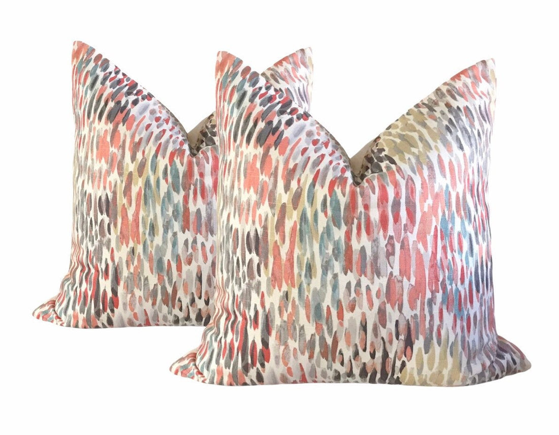 Set of 2 Throw Pillow Covers Make it Rain Nectar by Kelly Ripa Multicolor Pillow Cover